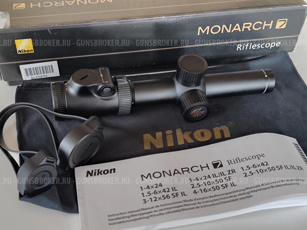 Прицел загонный Nikon Monarch 7 1-4x24 IL R4D Никон Монарх загоник