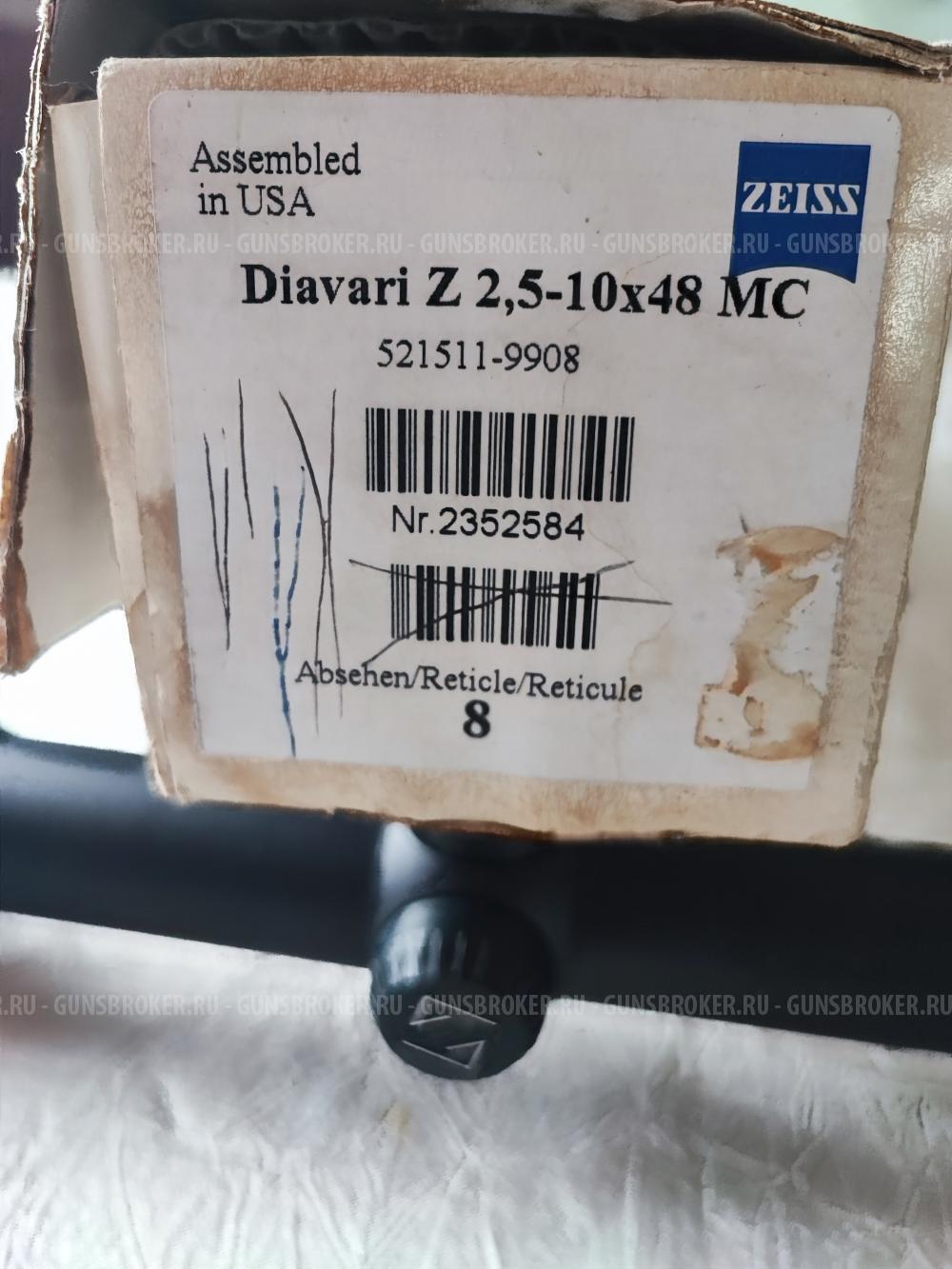 Прицел Zeiss diavari z 2.5-10*48mc