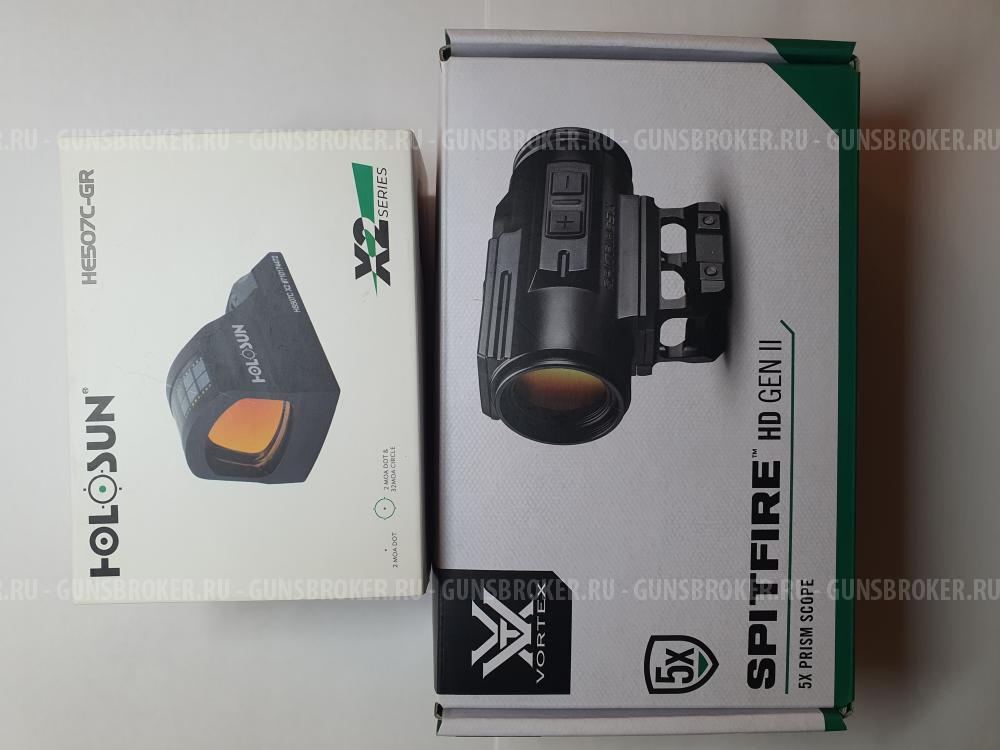 Прицельный комплекс Vortex spitfire HD GEN II 5X+holosun HE507C-GR