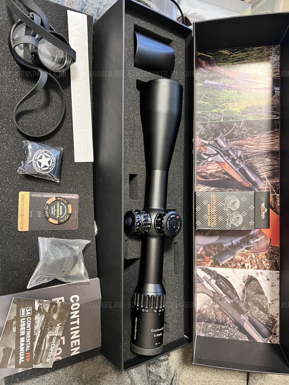 Прицелы Vector Optics Continental 34mm, zero stop, FFP