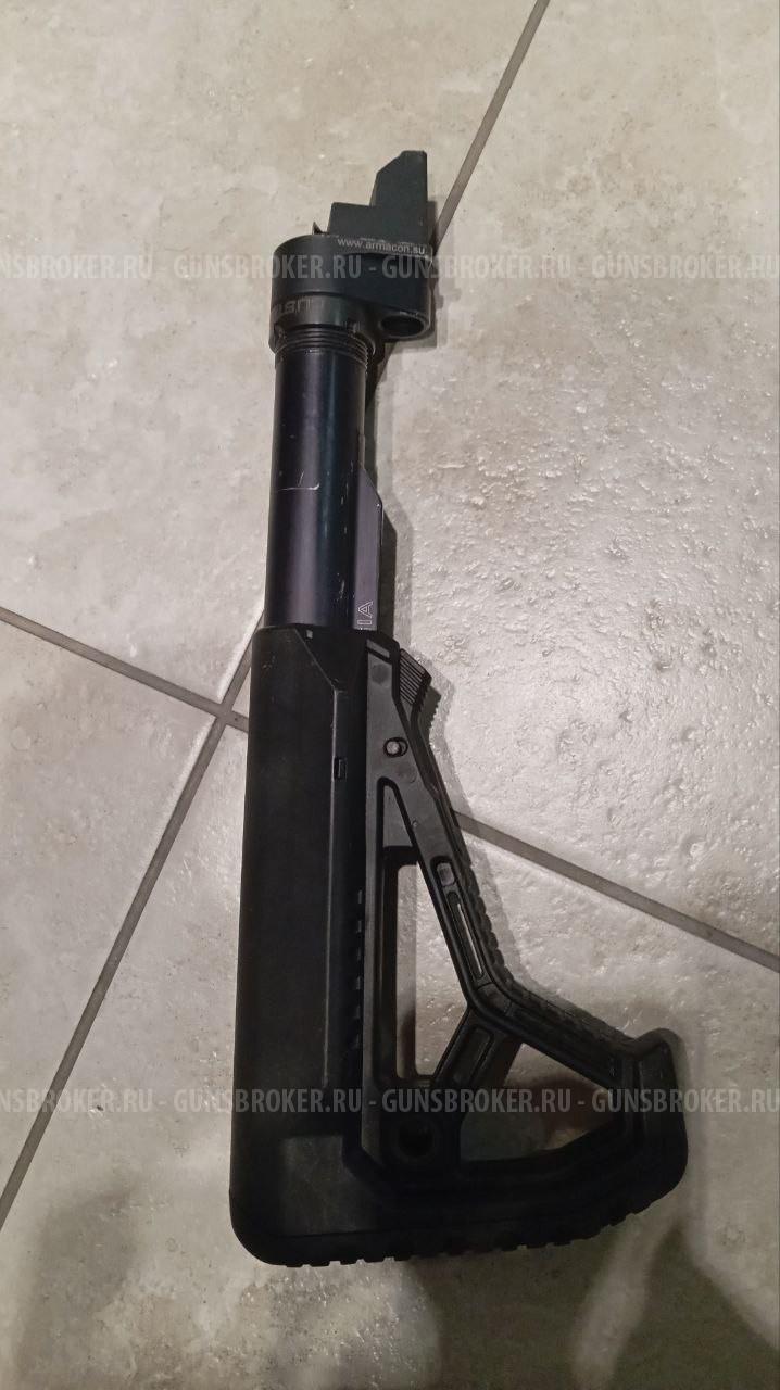 приклад FAb defense  GL-core с трубой Ar comspec от Custom guns адаптер Armacon