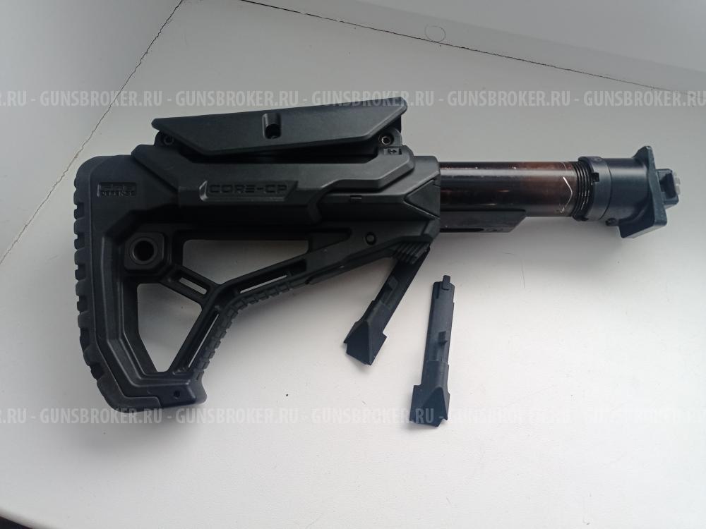 Приклад FAb defense GL-core с трубой и адаптером LAC и щекой.