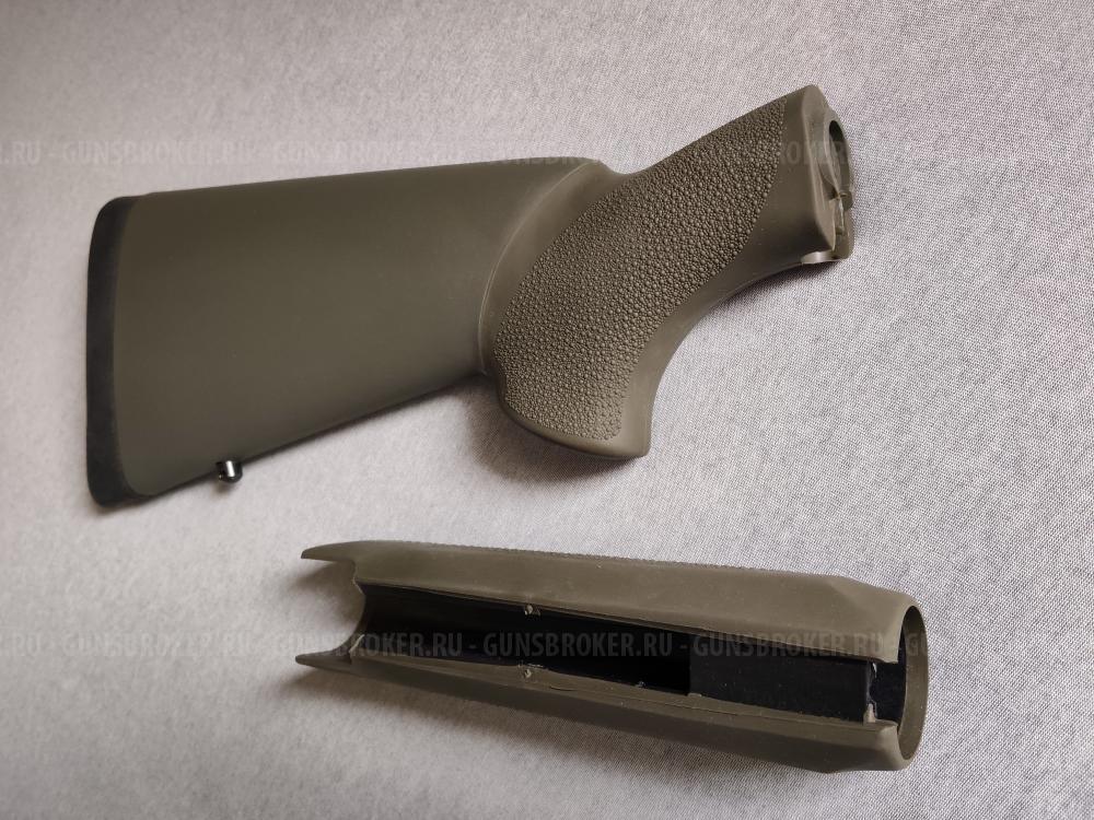Hogue ATI Pachmayr на Remington 870. Hogue Pachmayr на Mossberg 500. Планка на Рысь.