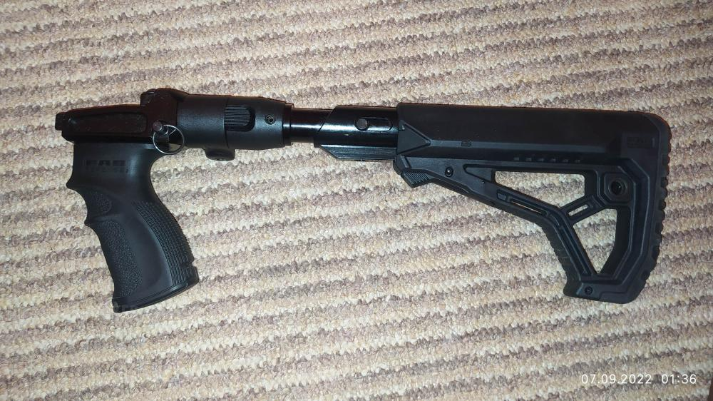 складной приклад Fab Defens на нескладной Тигр