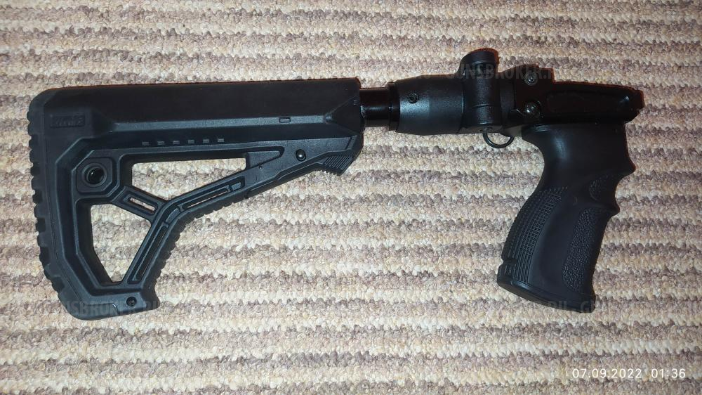 складной приклад Fab Defens на нескладной Тигр