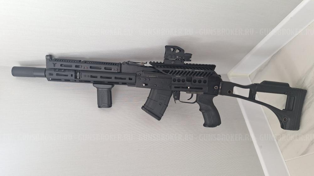 Приклад рамочный PufGun складной на Сайга мк, ак.