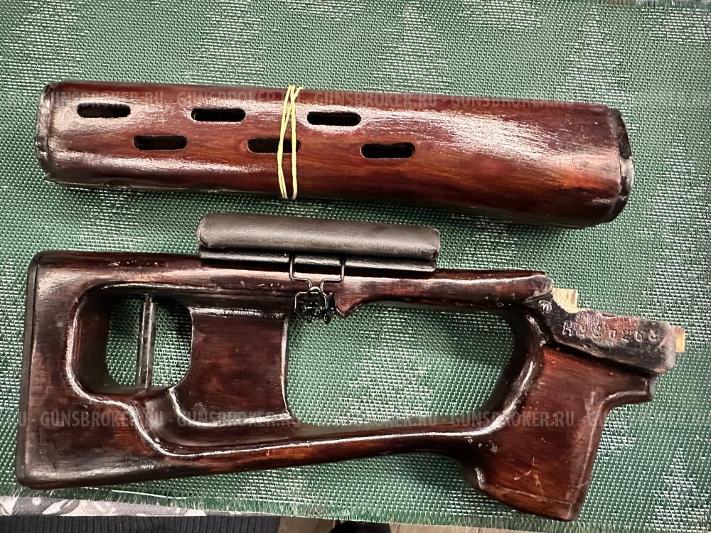 Приклад с накладками для СВД ,фанера, оригинал СССР