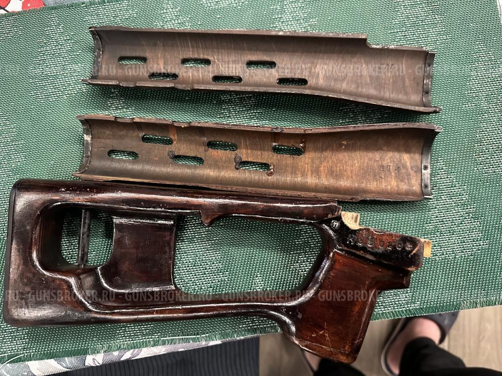 Приклад с накладками для СВД ,фанера, оригинал СССР