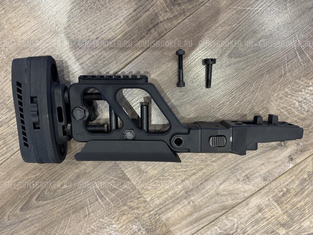 Приклад складной для СВД и Тигр от компании Pufgun в чёрном цвете.