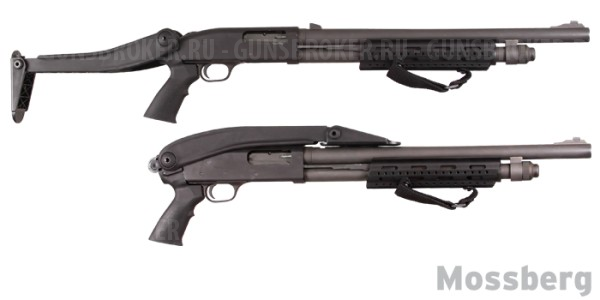 Приклад складной для Mossberg 500, Remington 870 и Winchester 1300 - ATI MTF4900 (черный)