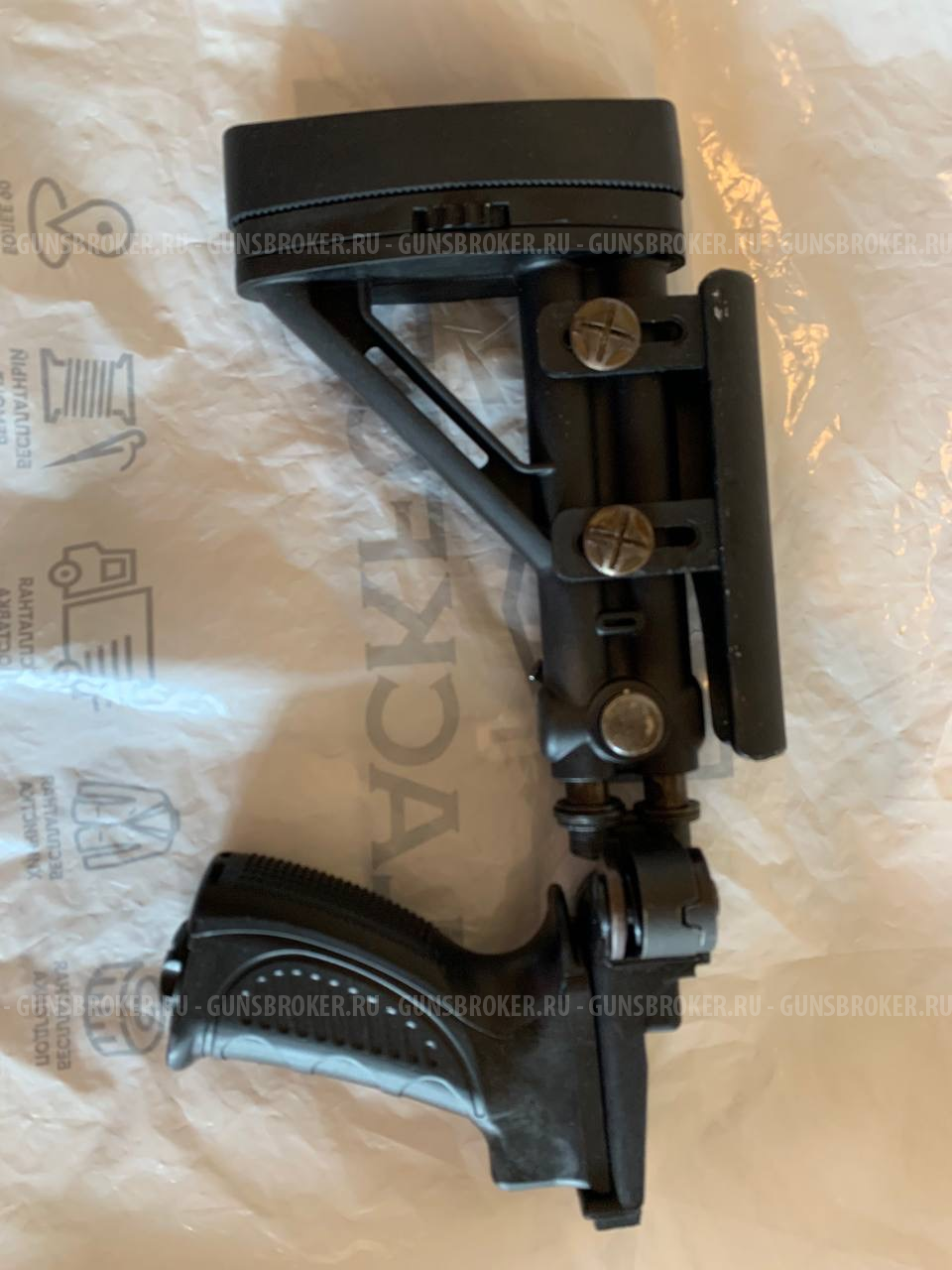 Приклад складной, телескопический АСПАК 74.019.00 для установки на: СВД, Тигр, TG3 на модели с нескладным прикладом