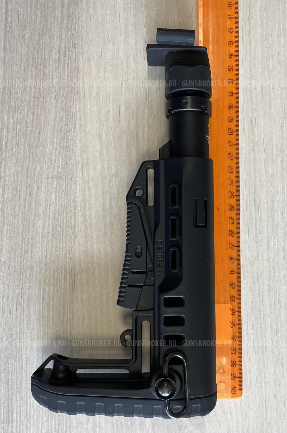 Приклад DLG Tactical  + труба, переходник Hartman складной телескопический для АК и Сайга