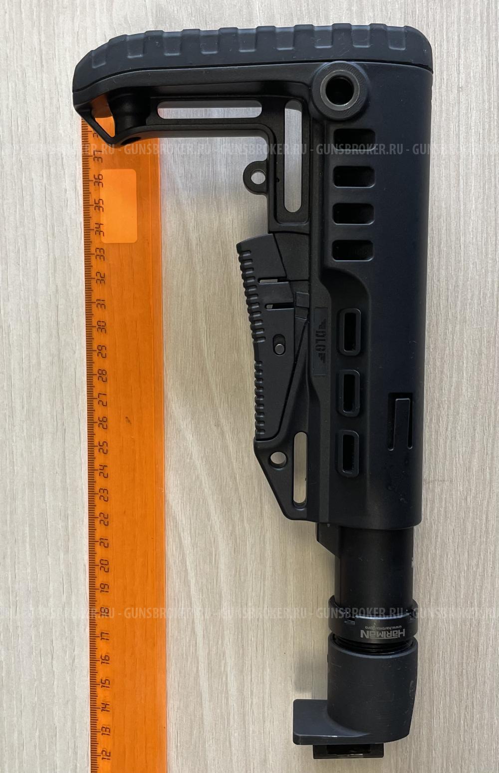 Приклад DLG Tactical  + труба, переходник Hartman складной телескопический для АК и Сайга