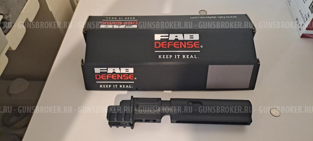 Приклад телескопический FAB Defense GL-CORE-CP с щекой (Black) с буферной трубкой