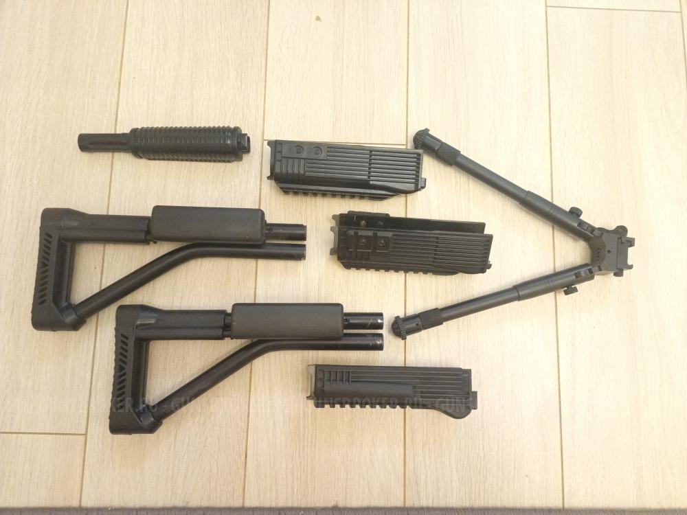 Приклад ВПО, цевьё вепрь АК, сошки, газ трубка