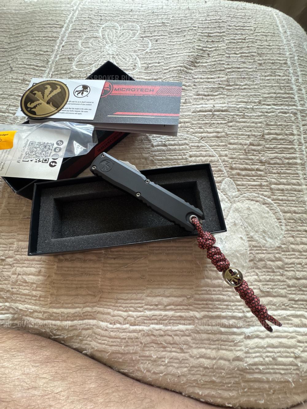 Приветствую!Продам нож MICROTECH Ultratech® ZBP™ S/E Stonewash Standard 1121-10