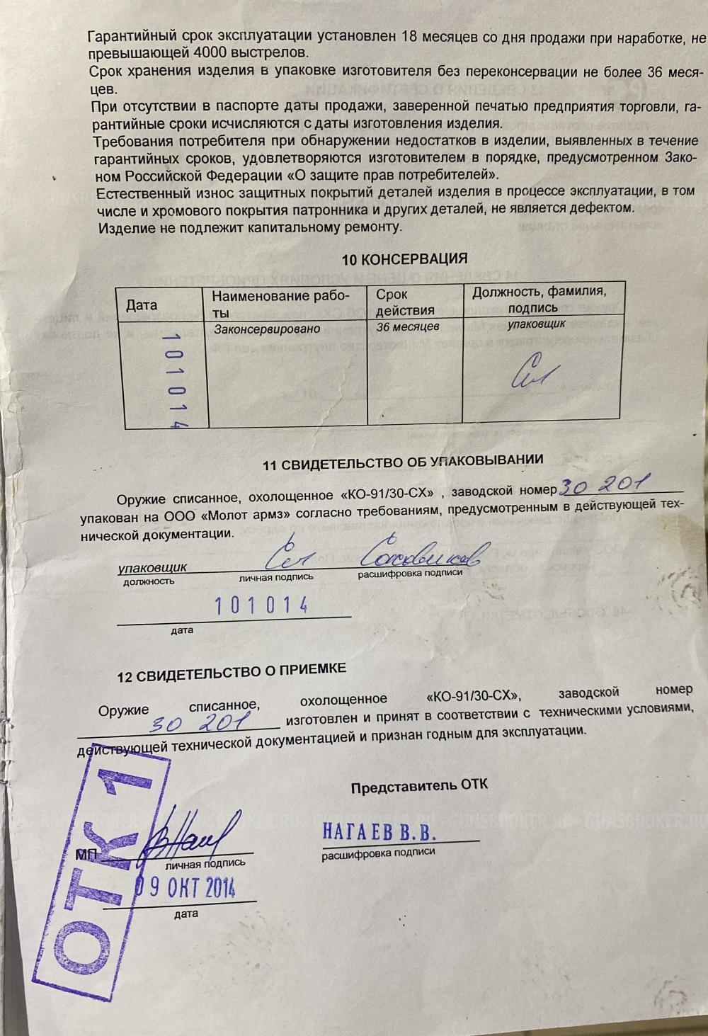 Винтовка Мосина  1942 год