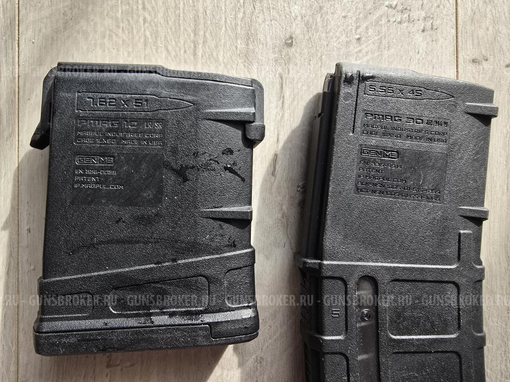 Продам магазины  Magpul Pmag в калибрах .223/5.56*45 .308/7.62*51