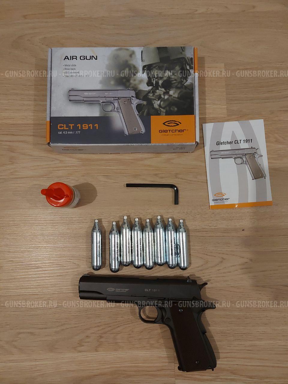 Продам МСК Пневматический пистолет Gletcher Colt CLT 1911 4.5 мм