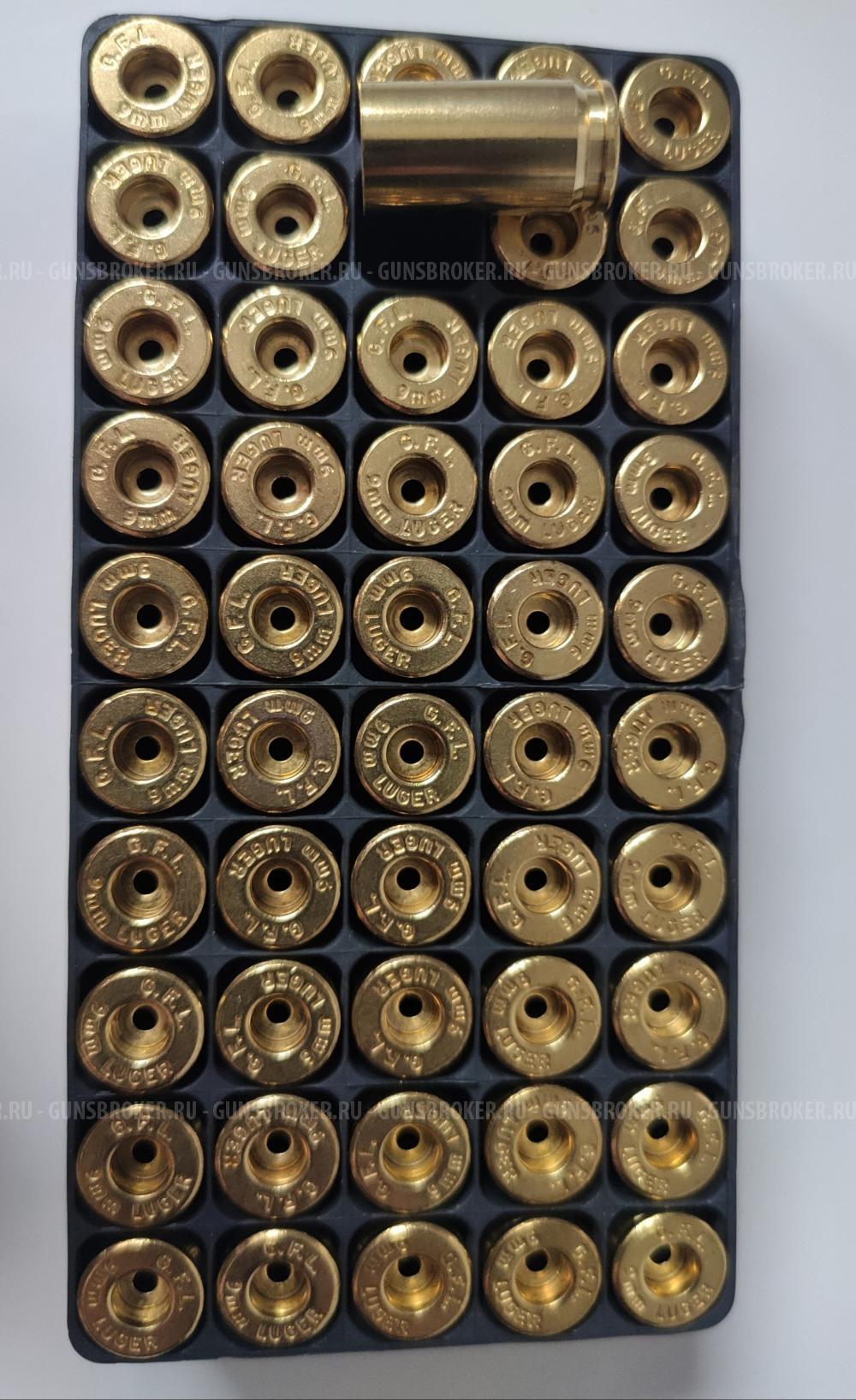 Продам новые гильзы не капс. 9*19 luger фирмы Fiocchi.