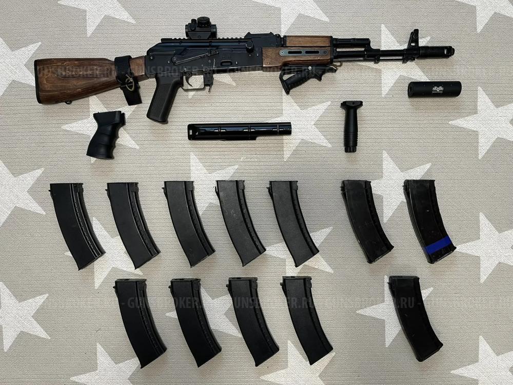 Продам олдскульный АК 74 с комплектом из боевых перепилов
