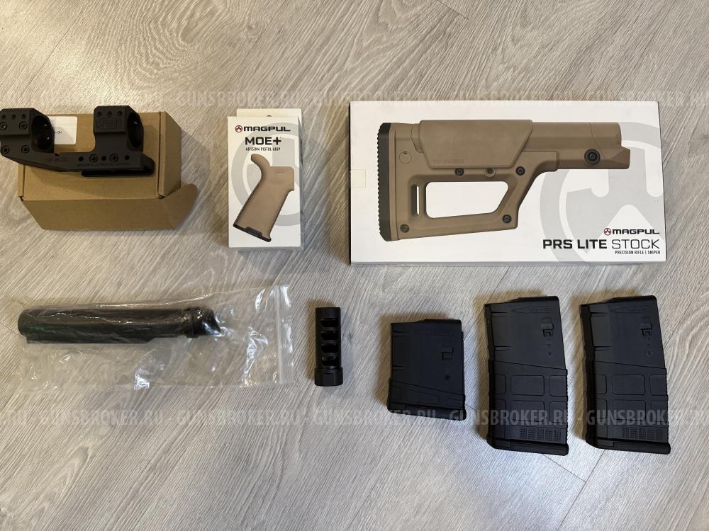 Продам приклад Magpul PRS Lite stok, труба приклада Lac для АР-10, пистолетная рукоятка ma