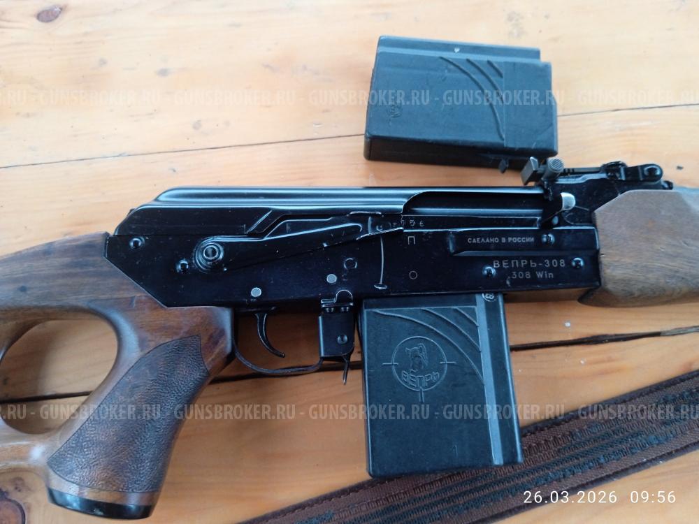 Продам Вепрь 7.62/51 Состояние хорошее. Настрел минимальный. Длинный ствол. Крепление ДТК