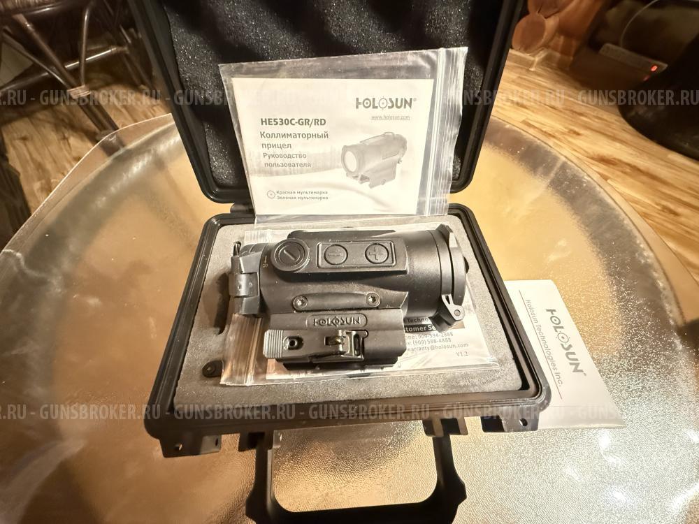Продаю коллиматорный прицел HOLOSUN HE530C-RD ,Magnifier HOLOSUN XM3X