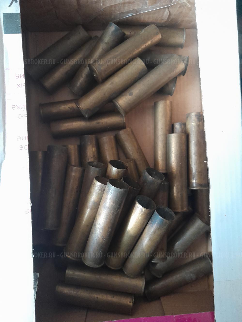  Гильзы 20 калибра латунные 45 штук 