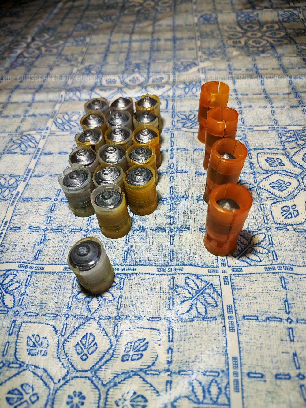 Пули 12 калл. в пыж-контейнере