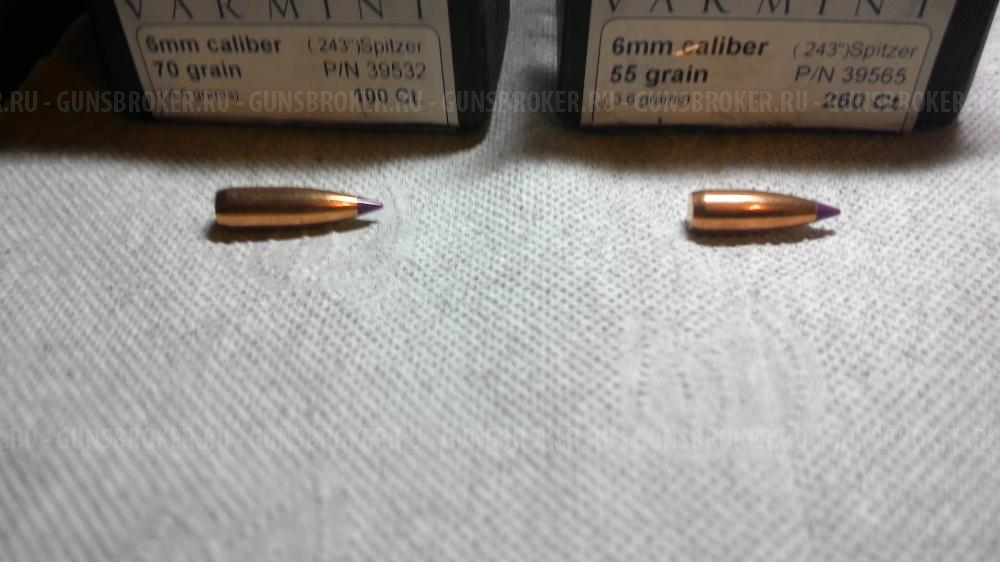 пули .243 NOSLER Ballistic Tip 55-70gr