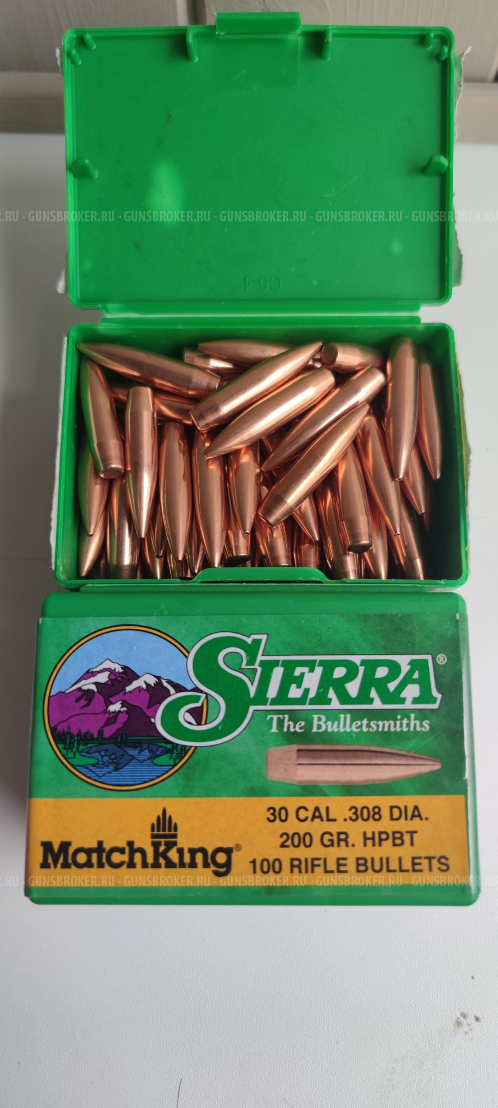  Пули Sierra MatchKing.308 200 gr; Berry