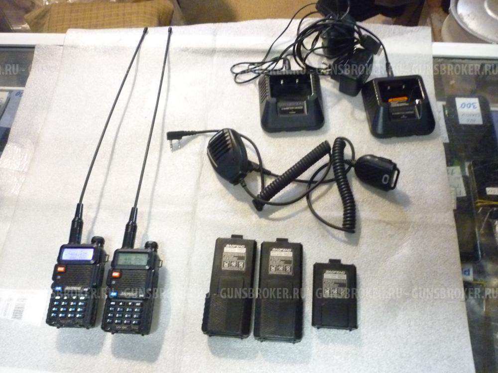 Рации Baofeng uv-5r комплект фм с тангентой