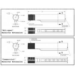 Регулируемый телескопический приклад "DLG-011" DLG Tactical (MIL-SPEC)