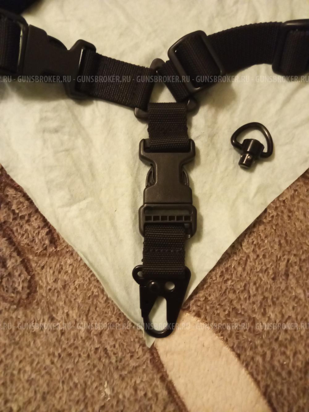 Ремень тактический одноточечный Wartech + быстросъёмная антабка  