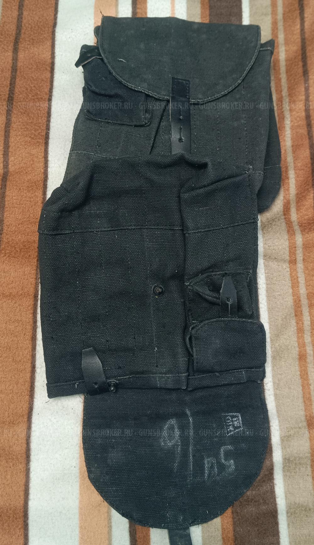 Подсумок армейский на 4 магазина (4 секции),черный
