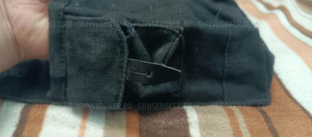 Подсумок армейский на 4 магазина (4 секции),черный