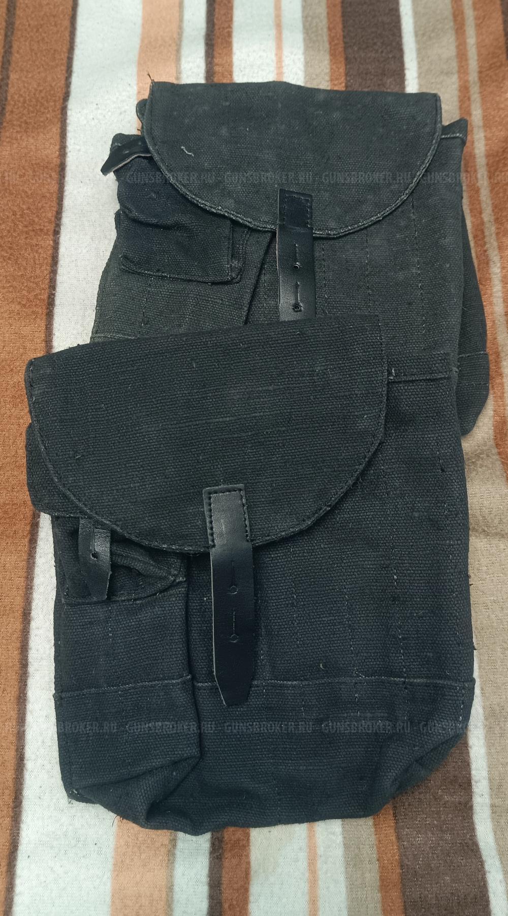 Подсумок армейский на 4 магазина (4 секции),черный