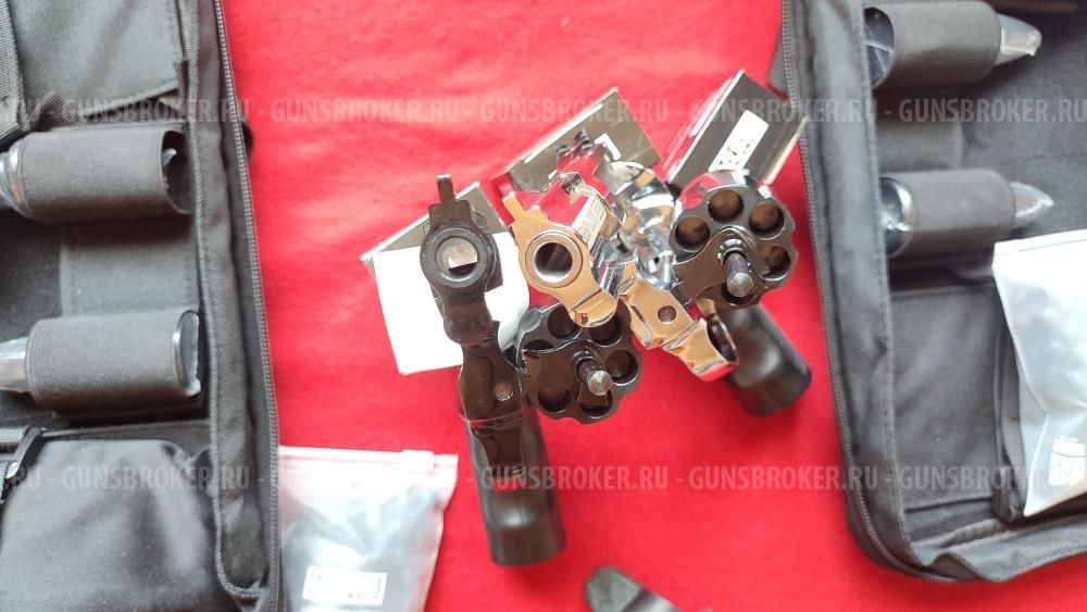 Револьвер Бульдог KURS новые, черные и хром с черным барабаном