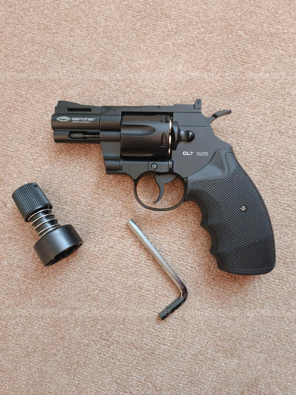 Револьвер пневматический Gletcher clt b 25  кал. 4,5 мм, новый.ый