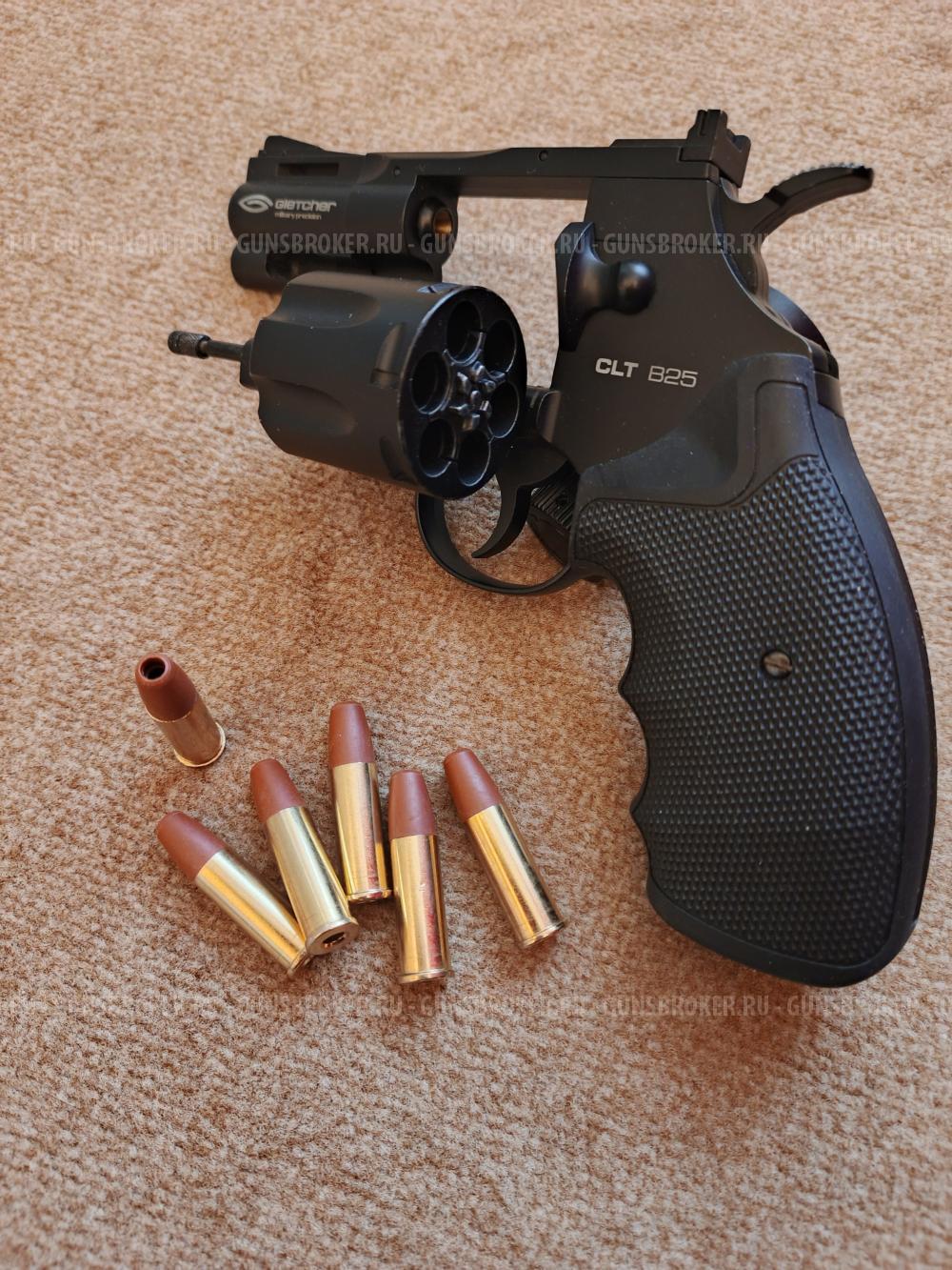 Револьвер пневматический Gletcher clt b 25  кал. 4,5 мм, новый.ый