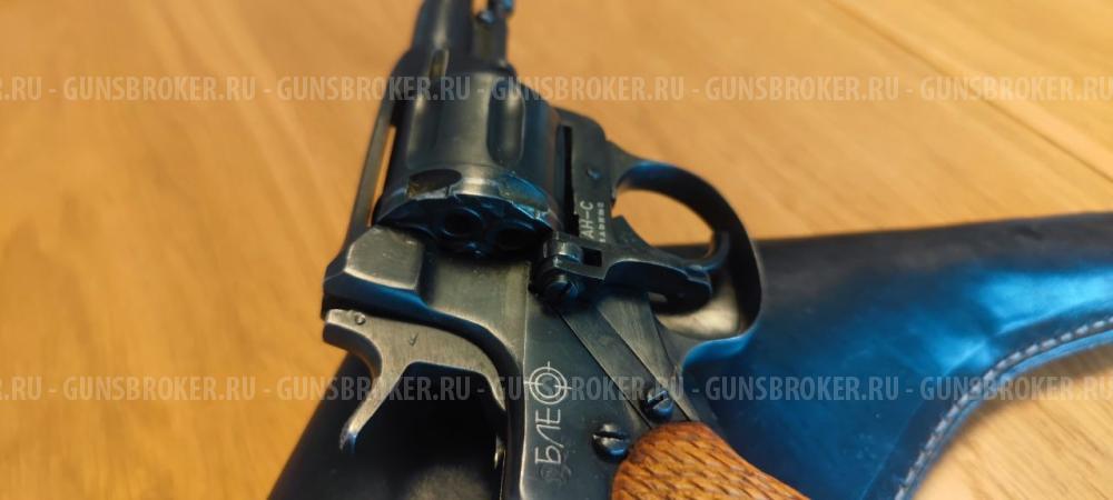 Револьвер сигнальный Блеф (Наган). 1939 год. С кобурой.