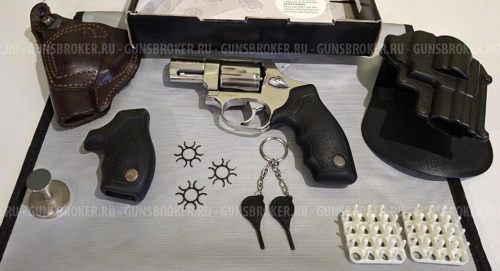 Револьвер Taurus LOM-13 Bright Inox (нержавейка), сделан в Бразилии, 9 мм P.A. 