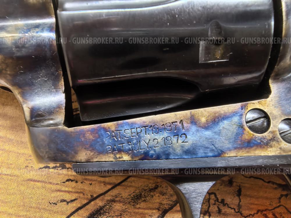 Револьвер Uberti 1873 Cattleman (Colt SAA) никель, ствол 7.5" / 2017 / ABel