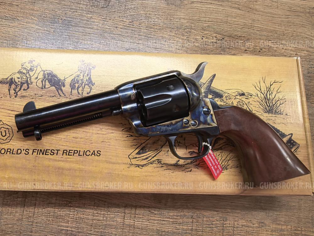 Револьвер Uberti 1873 Cattleman (Colt SAA) никель, ствол 7.5" / 2017 / ABel
