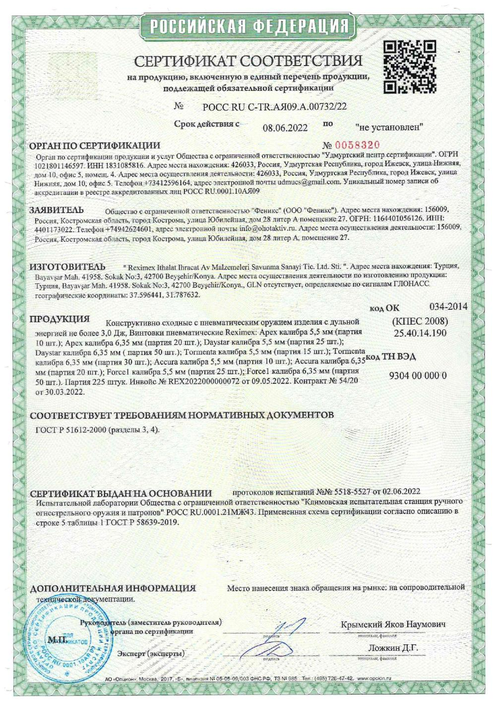 Reximex Force 1 (6.35)