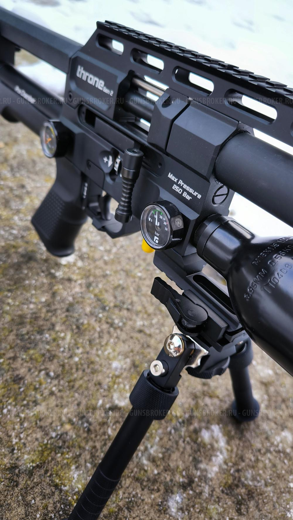 Reximex Throne Gen2 (пластик, PCP, ★3 Дж) 5,5 мм с WestHunter HD 6-24X50 FFP High 20mm with Wheel