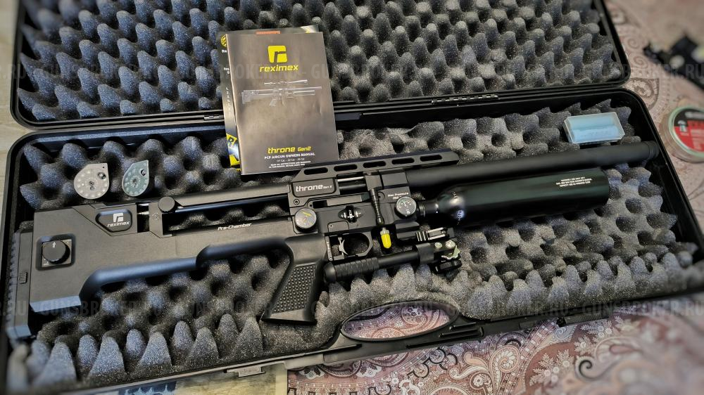 Reximex Throne Gen2 (пластик, PCP, ★3 Дж) 5,5 мм с WestHunter HD 6-24X50 FFP High 20mm with Wheel