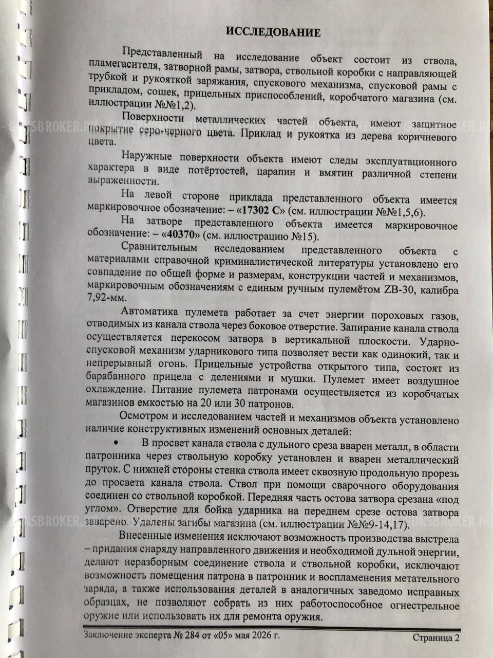 Ручной пулемет ZB-30