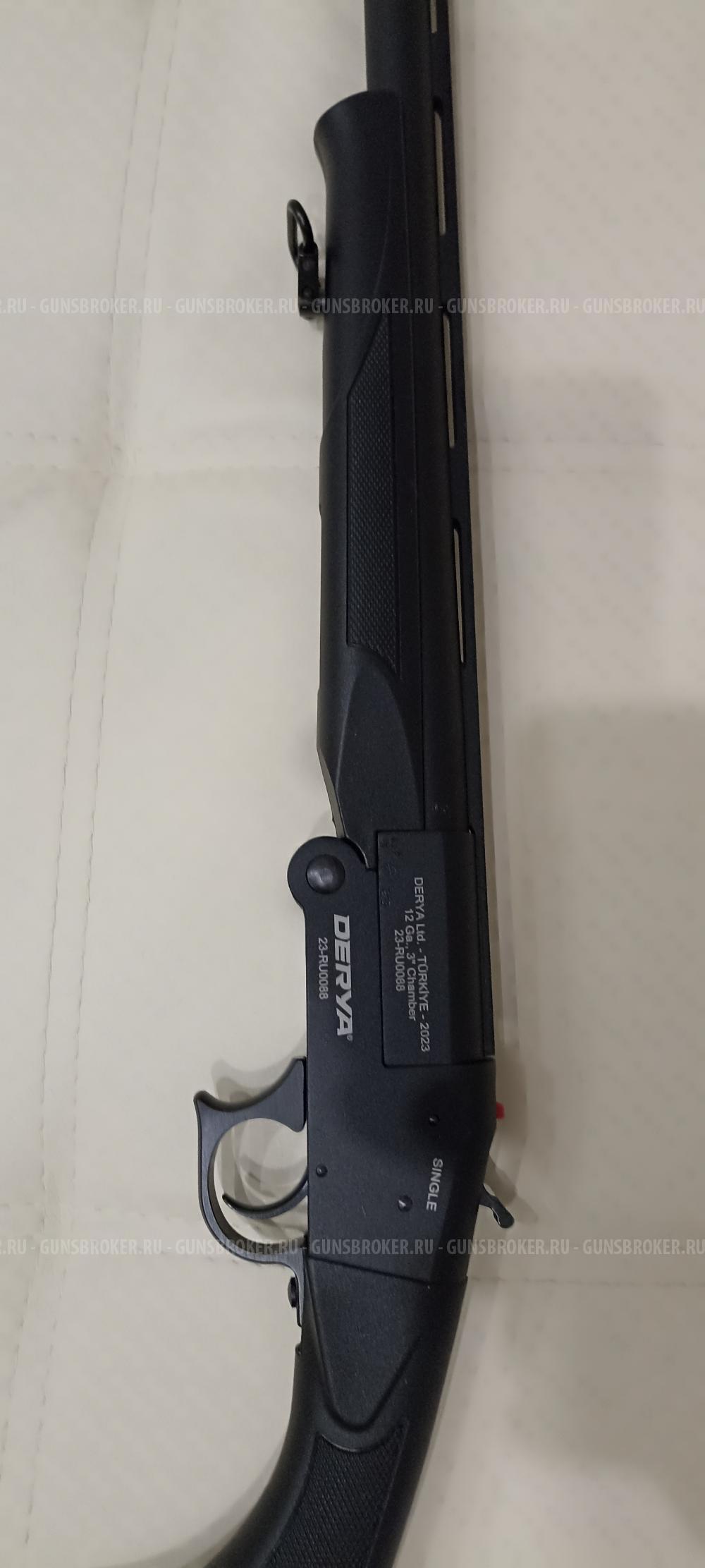 Ружье DERYA Single SS-103 12/76,L-560 (одноствол.,вент.планка,пластик черный,набор чоков)